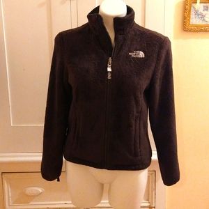 The North Face brown fleece jacket Sz XS